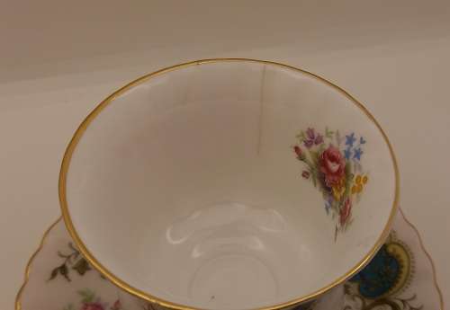 Vintage Royal Albert Berkeley coffee Duo (Cup has 2 hairline cracks  )