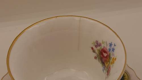 Vintage Royal Albert Berkeley coffee Duo (Cup has 2 hairline cracks  )