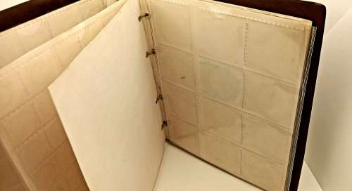 Koloman Handler coin album made in Austria hold 93 coins 225x220mm