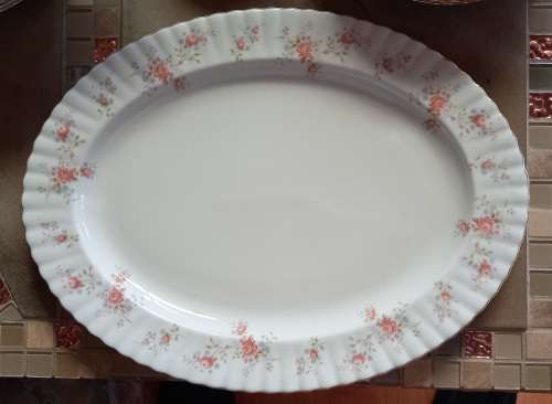 Vintage Royal Albert  `Peach Rose` Large Oval  Meat Platter 413x315mm