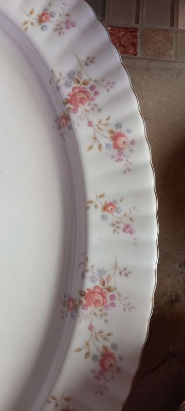 Vintage Royal Albert  `Peach Rose` Large Oval  Meat Platter 413x315mm