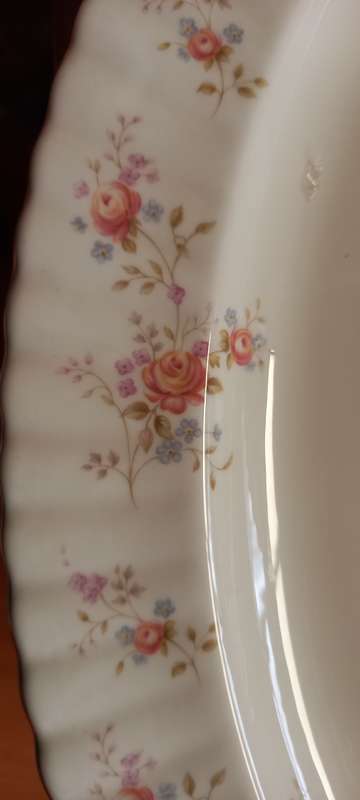 Vintage Royal Albert  `Peach Rose` Large Oval  Meat Platter 413x315mm