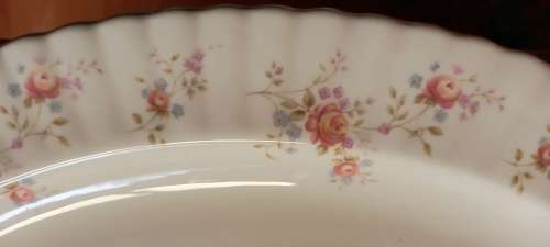 Vintage Royal Albert  `Peach Rose` Large Oval  Meat Platter 413x315mm