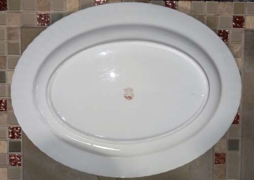 Vintage Royal Albert  `Peach Rose` Large Oval  Meat Platter 413x315mm
