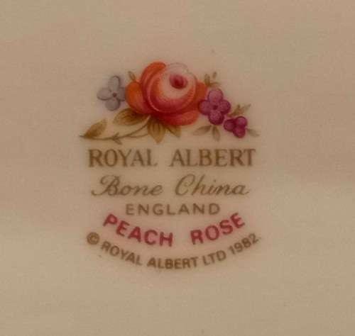 Vintage Royal Albert  `Peach Rose` Large Oval  Meat Platter 413x315mm