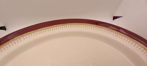 Vintage SIMPSONS pottery Ambassodor ware England Oval Platter 335x405mm