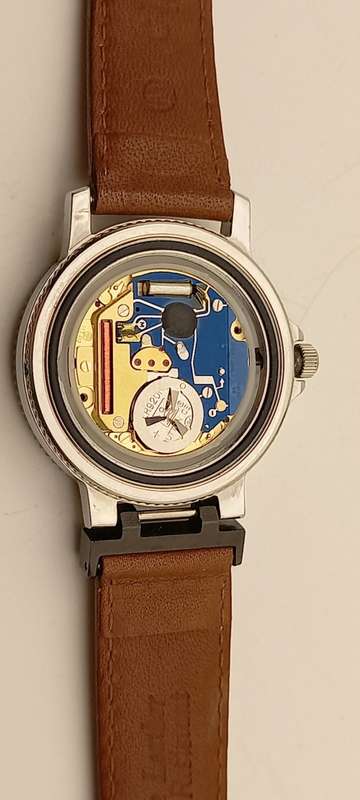 Pre-owned Camel Trophy 10ATM Quartz Adventure Men's Watch- Working- Camel Leather Strap