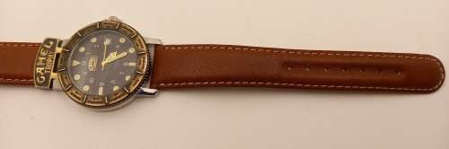 Pre-owned Camel Trophy 10ATM Quartz Adventure Men's Watch- Working- Camel Leather Strap