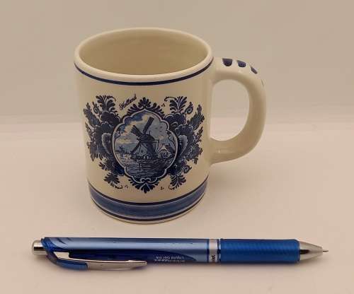 Delfts Blue Delfino Hand painted Cup Made in Holland 85x100x75mm