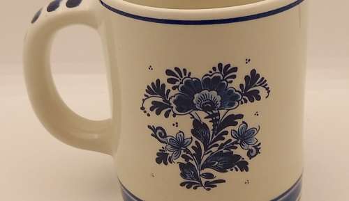 Delfts Blue Delfino Hand painted Cup Made in Holland 85x100x75mm