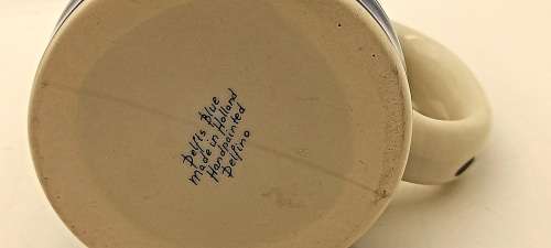 Delfts Blue Delfino Hand painted Cup Made in Holland 85x100x75mm
