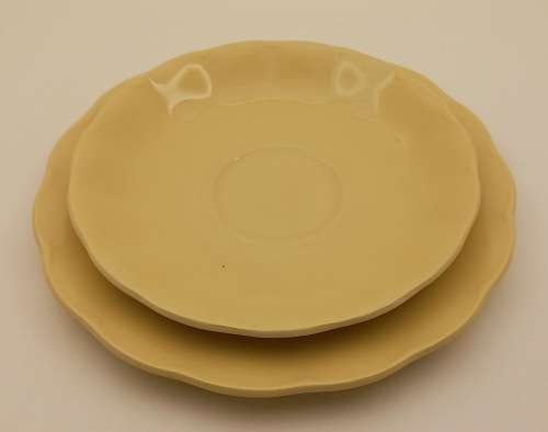 Vintage GRINDLEY Petal Ware Saucer and side Plate Made in England