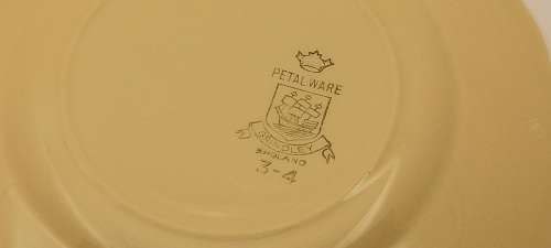 Vintage GRINDLEY Petal Ware Saucer and side Plate Made in England