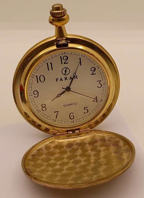 Vintage style Quartz Pocket watch from the Hachette pocket watch collection -Working