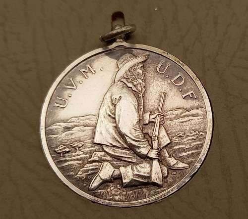 Pair of 1945 Royal Mint Pretoria, Union Defence Force .925 Sterling Silver Shooting Medals - Boxed
