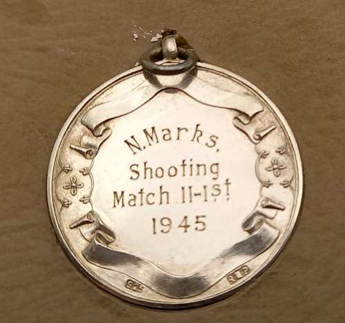 Pair of 1945 Royal Mint Pretoria, Union Defence Force .925 Sterling Silver Shooting Medals - Boxed
