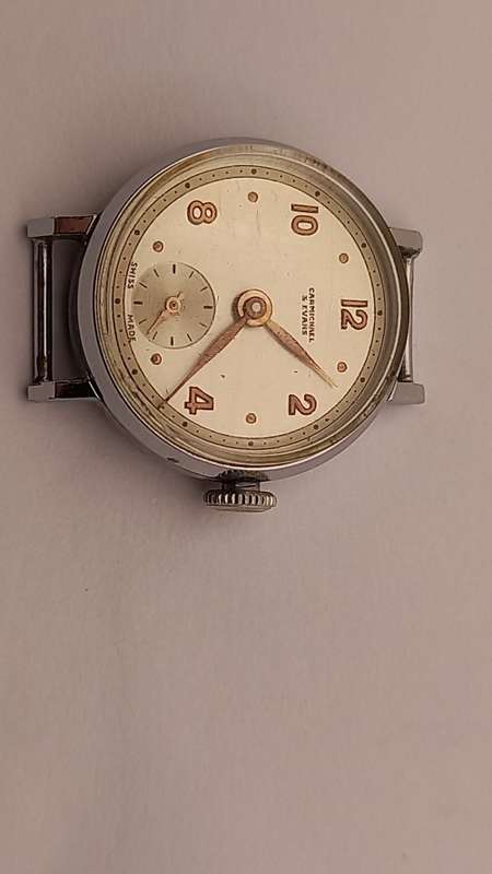 Vintage Carmichael & Evans Swiss Made Ladies watch Mechanical -Working 21x26mm