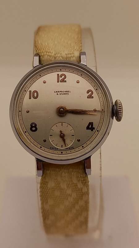 Vintage Carmichael & Evans Swiss Made Ladies watch Mechanical -Working 21x26mm
