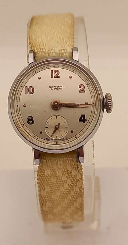 Vintage Carmichael & Evans Swiss Made Ladies watch Mechanical -Working 21x26mm