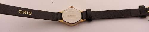 Vintage Ladies Oris Mechanical watch 17 Jewels - Working with leather strap