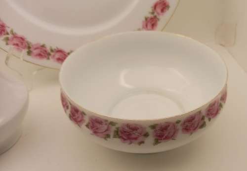 Vintage Bavaria Sevres Thu.C MR  Cake Plate, Creamer and Sugar Bowl (creamer has small chip)
