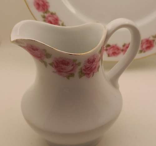 Vintage Bavaria Sevres Thu.C MR  Cake Plate, Creamer and Sugar Bowl (creamer has small chip)