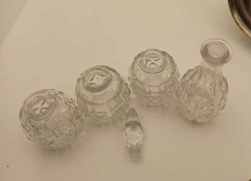 Antique/Vintage Celtic Quality Silver Plate Condiment Rotating Caddy set (see condition)