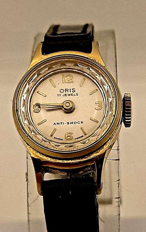 Vintage Ladies Oris Mechanical watch 17 Jewels - Working with leather strap