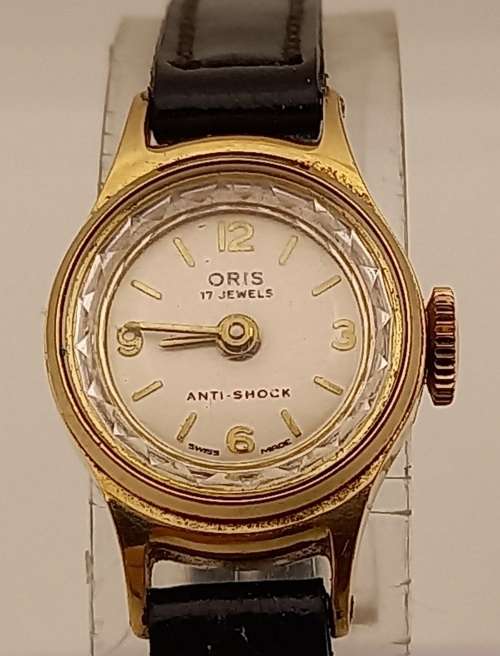 Vintage Ladies Oris Mechanical watch 17 Jewels - Working with leather strap