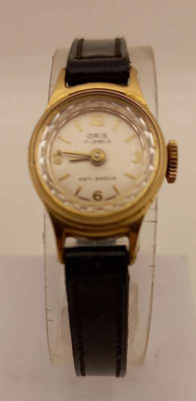 Vintage Ladies Oris Mechanical watch 17 Jewels - Working with leather strap