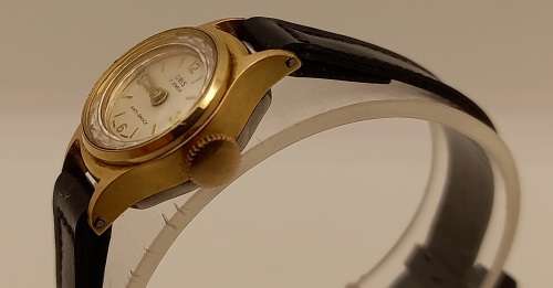Vintage Ladies Oris Mechanical watch 17 Jewels - Working with leather strap