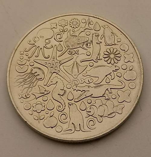 2015 - LONDON  Sea Life  Token Swimming Gentoo Penguin  Breed, Rescue, Protect