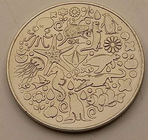 2015 - LONDON  Sea Life  Token Swimming Gentoo Penguin  Breed, Rescue, Protect