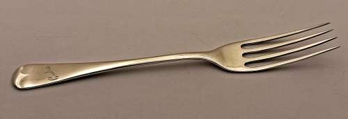 1937 Hallmarked Sterling SILVER Fork 18,8gram-149mm-BIRMINGHAM- England-engraved