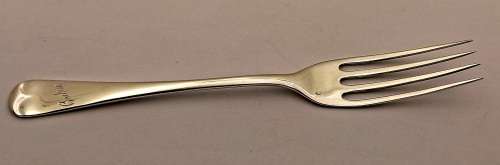 1937 Hallmarked Sterling SILVER Fork 18,8gram-149mm-BIRMINGHAM- England-engraved