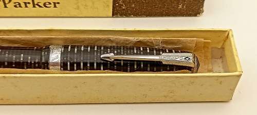 1930s Vintage PARKER VACUMATIC FOUNTAIN PEN in original box - USA( Ink tested )