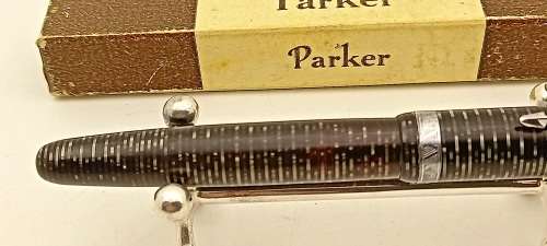 1930s Vintage PARKER VACUMATIC FOUNTAIN PEN in original box - USA( Ink tested )