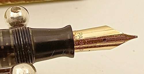 1930s Vintage PARKER VACUMATIC FOUNTAIN PEN in original box - USA( Ink tested )