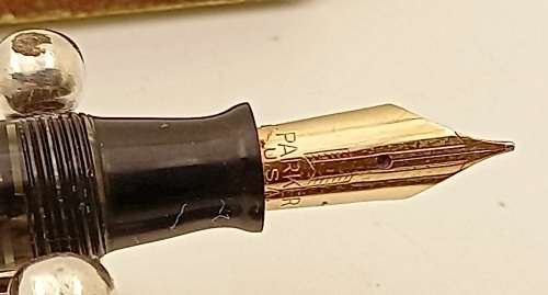 1930s Vintage PARKER VACUMATIC FOUNTAIN PEN in original box - USA( Ink tested )