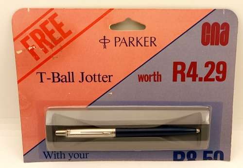 Vintage Parker T-Ball Jotter ballpoint Pen in unopened Original Packaging (New Old Stock)