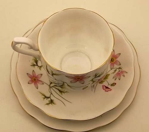 Vintage RICHMOND 'WILD ANEMONE' Bone China Tea Trio Made in England (6 Available)