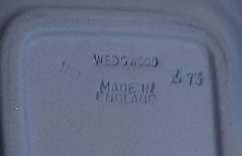 Vintage Blue  `Wedgwood` Jasperware Bowl, Tray and Creamer( ear Damaged )
