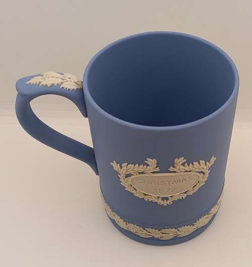 Vintage Blue `Wedgwood` Jasperware Jug (St Pauls Cathedral) Christmas 1972