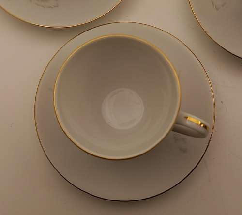 17pc Vintage Bavaria Hertel Jacob Porcelain Coffee set in Original Packaging West Germany