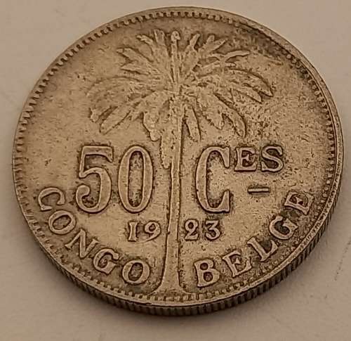 1923 Belgian Congo 50 Centimes - Albert I French text