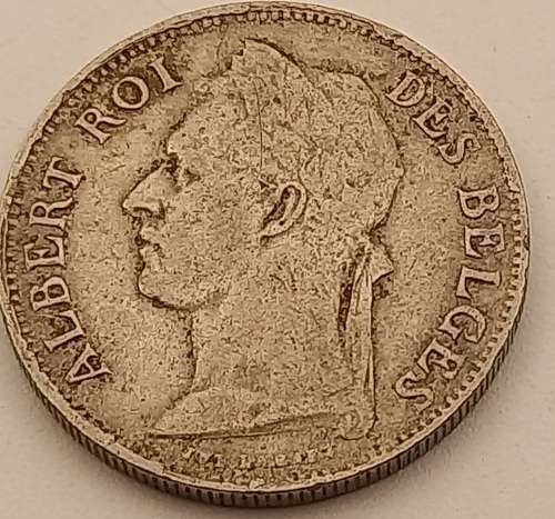 1923 Belgian Congo 50 Centimes - Albert I French text