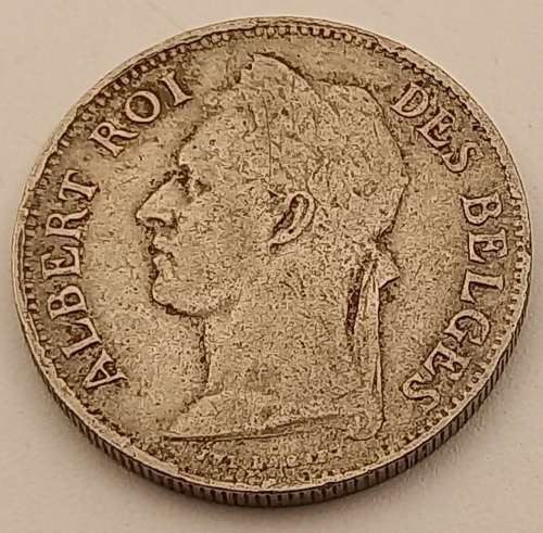 1923 Belgian Congo 50 Centimes - Albert I French text