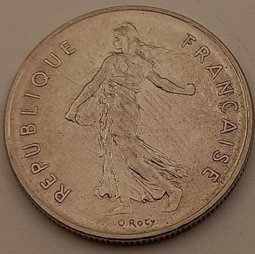 1970  France 5 Francs signature `O. Roty`