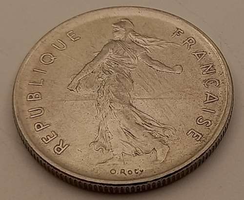 1970  France 5 Francs signature `O. Roty`