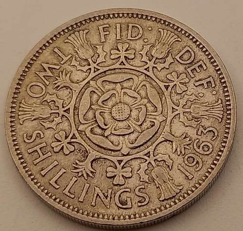 1963  United Kingdom 2 Shillings - Elizabeth II